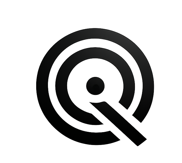 modern q and target logo