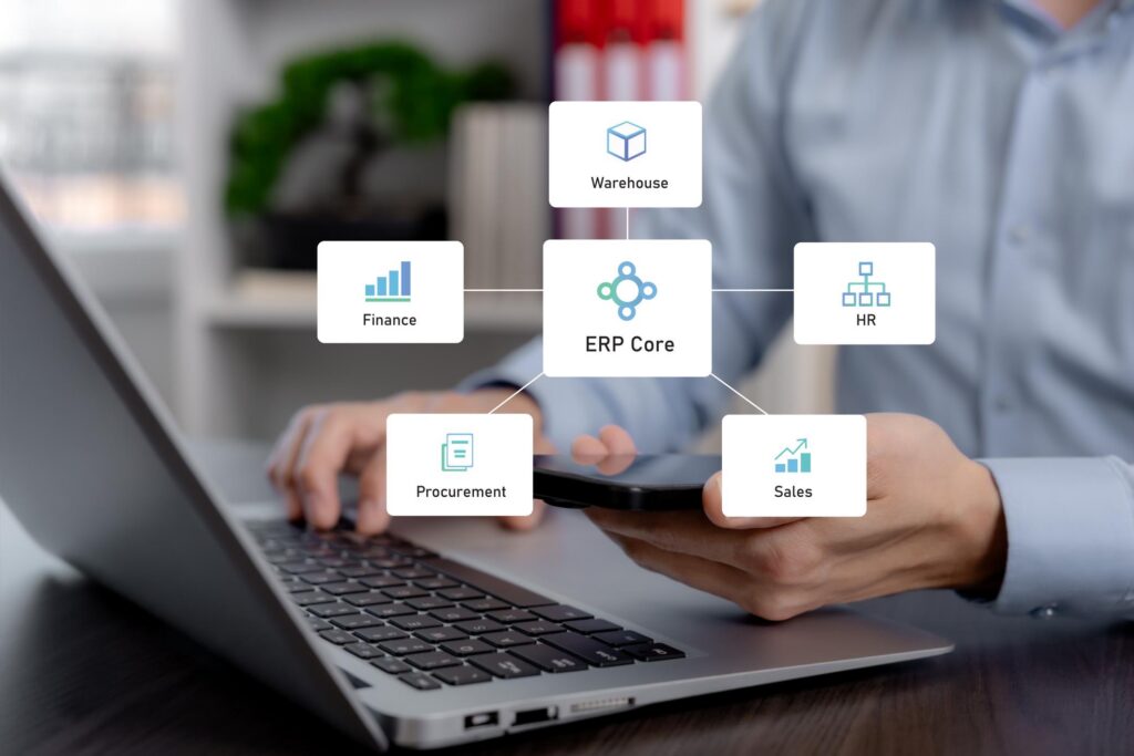 ERP services integration with business systems