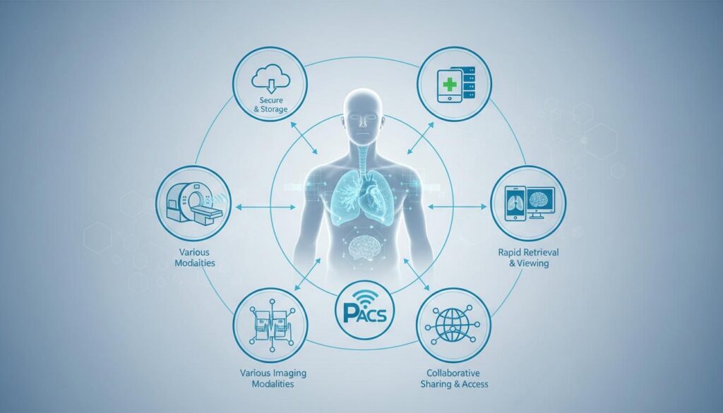 PACS Services: Transforming Medical Imaging Digitally PACS services healthcare medical imaging system dashboard